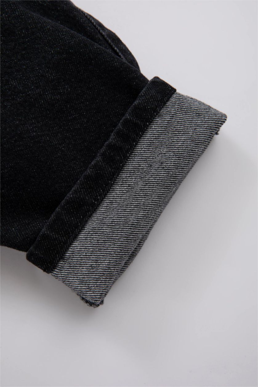 Малыши мальчики Антрацит Брюки стандартного кроя с эластичным поясом с карманом для малышей мальчиков