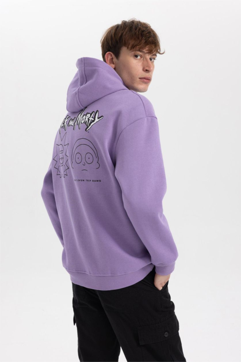 MAN Dark Lilac Boxy Fit Sweatshirt