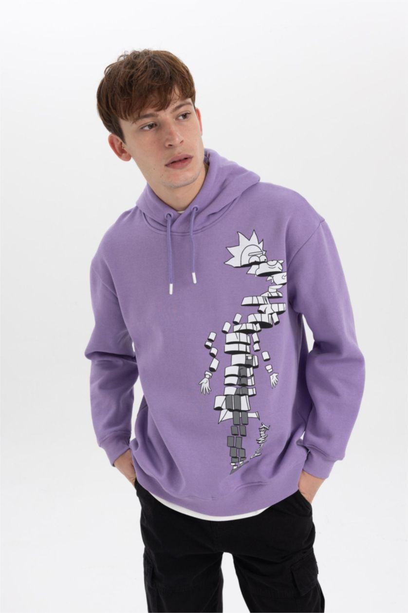 MAN Dark Lilac Boxy Fit Sweatshirt