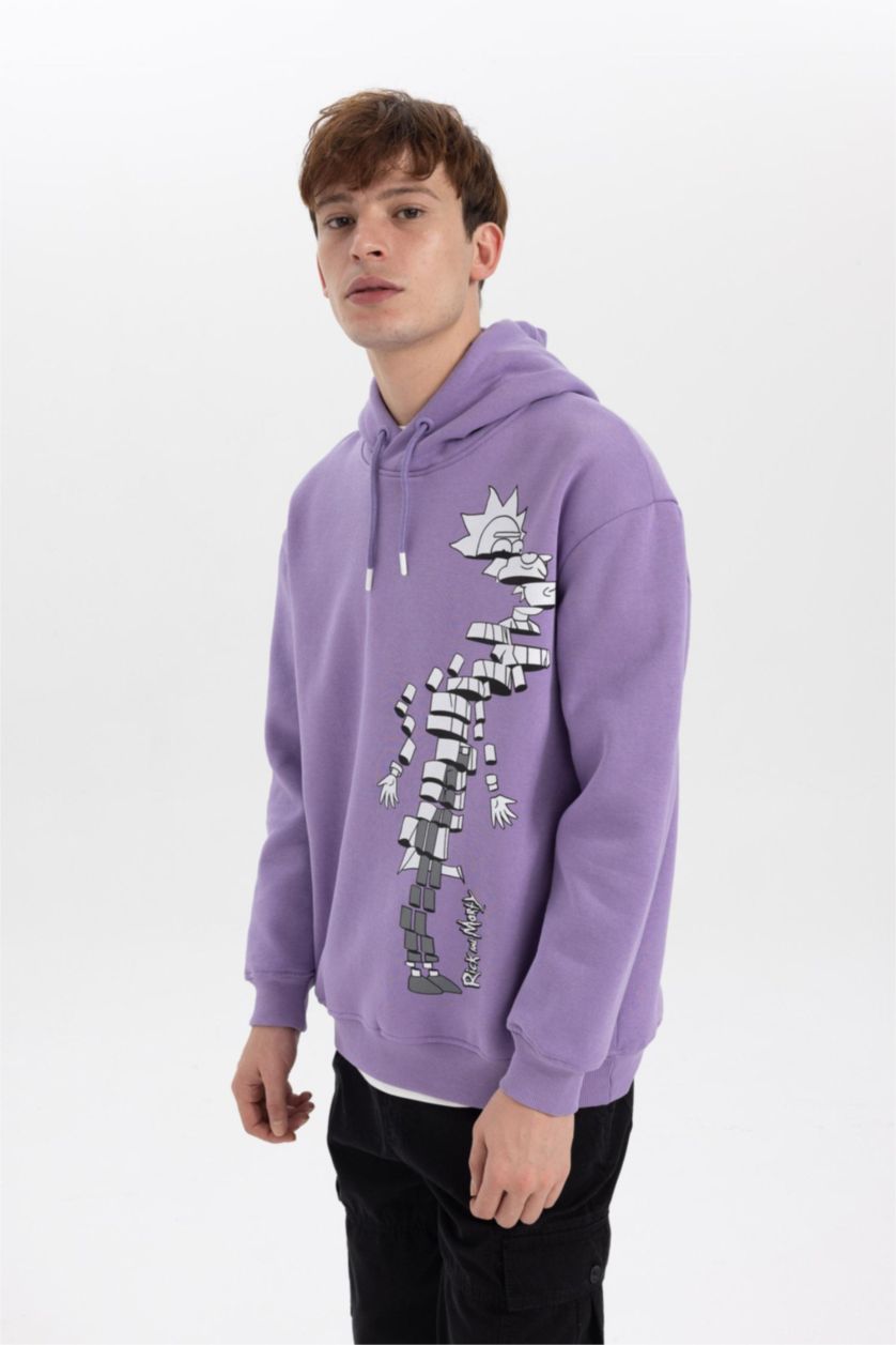 MAN Dark Lilac Boxy Fit Sweatshirt