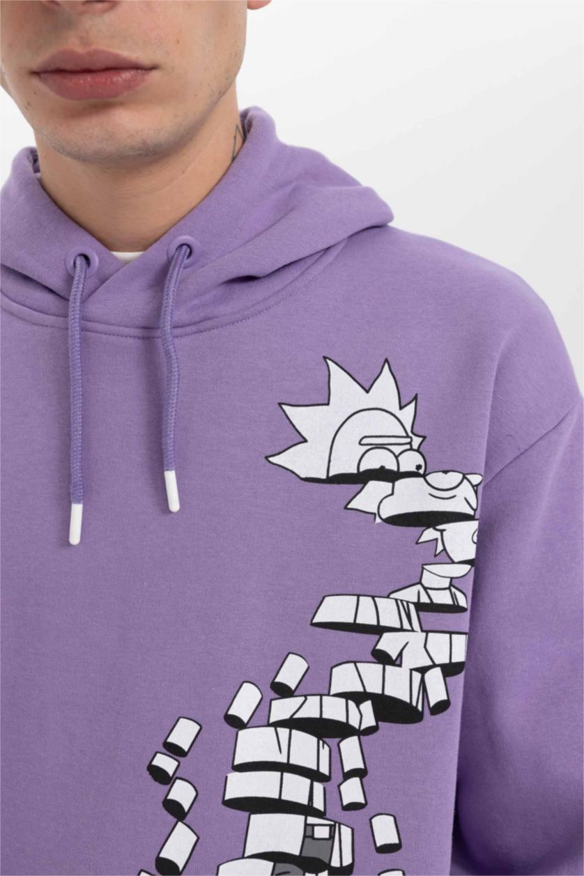 MAN Dark Lilac Boxy Fit Sweatshirt