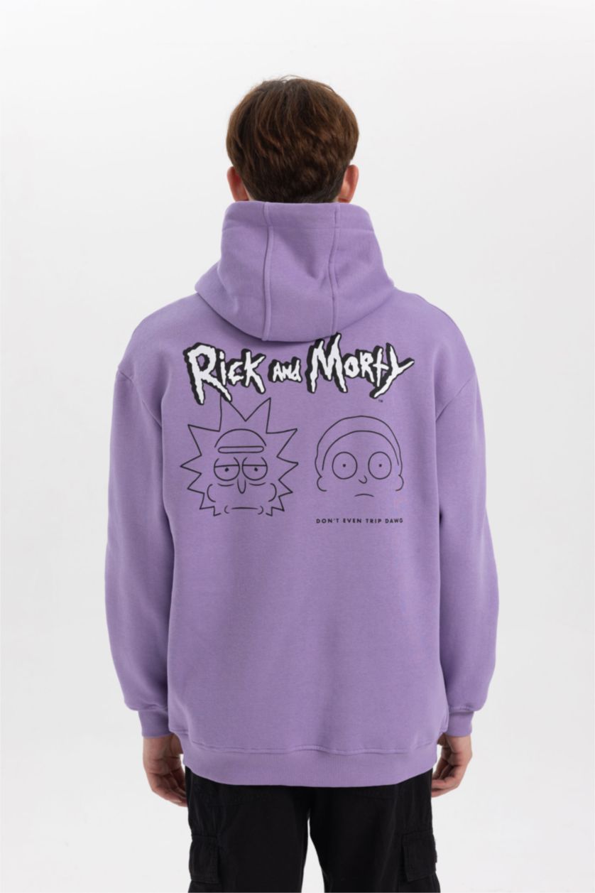 MAN Dark Lilac Boxy Fit Sweatshirt