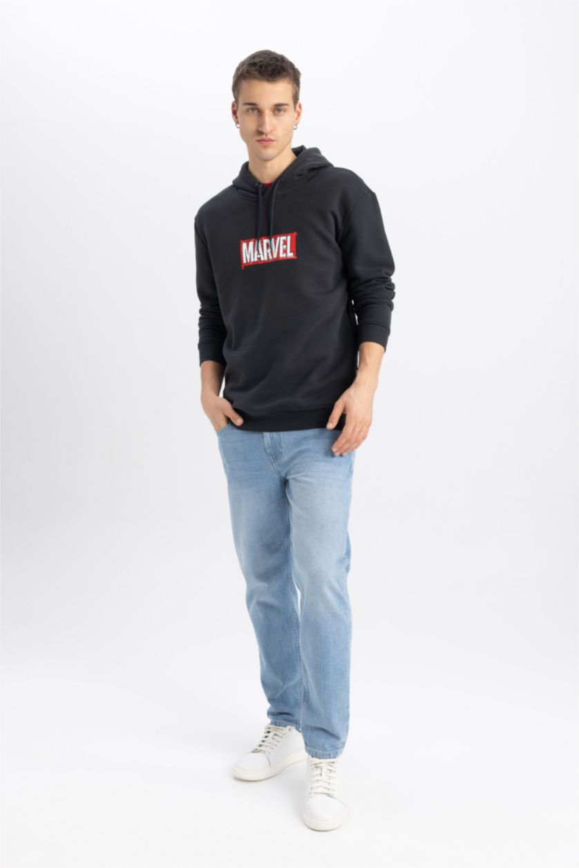 Erkek Antrasit Regular Fıt Sweatshirt