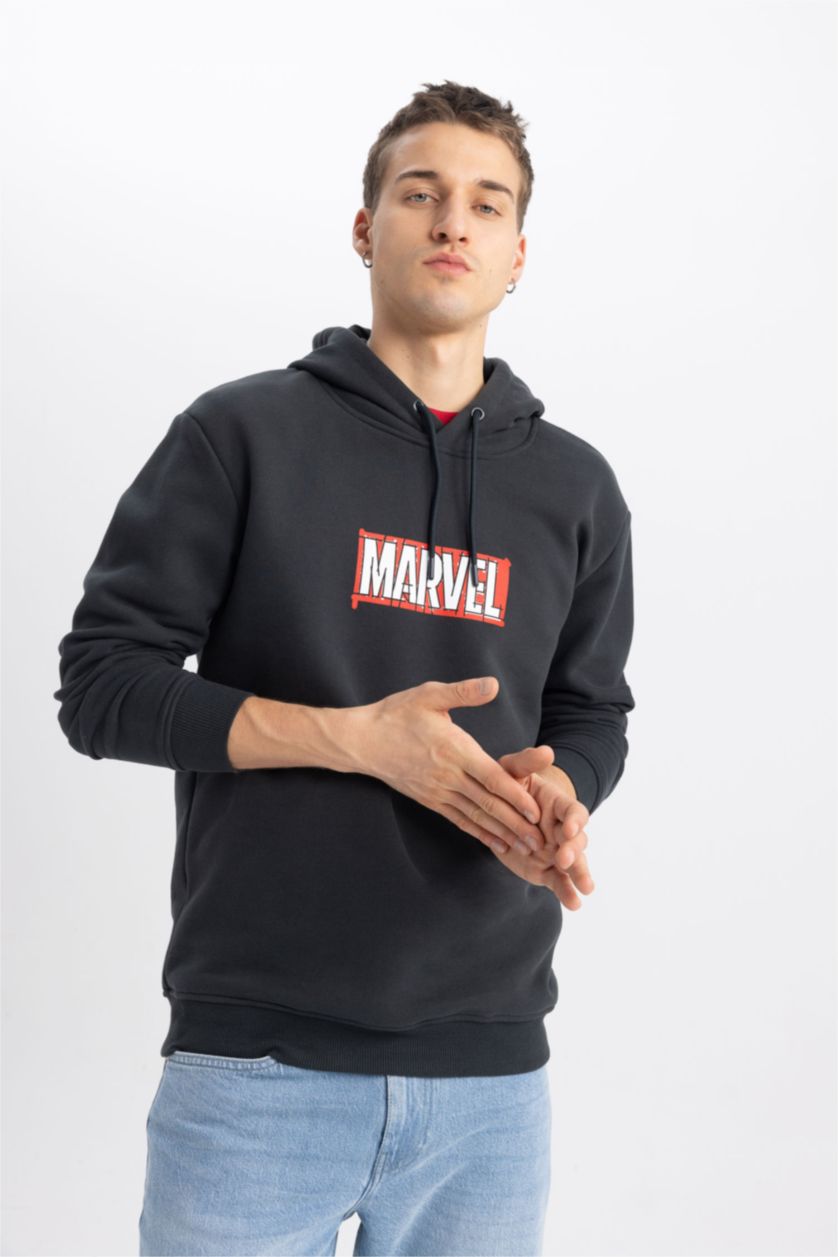 Erkek Antrasit Regular Fıt Sweatshirt