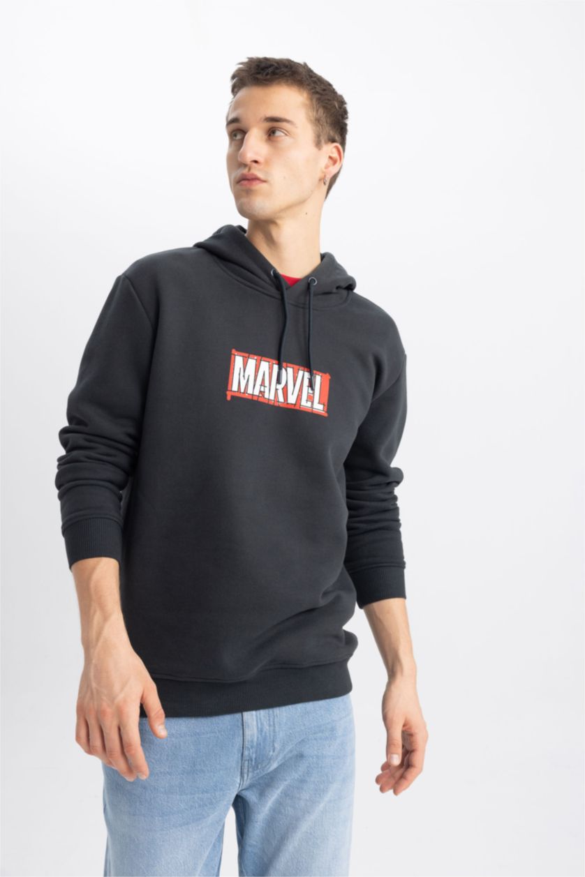 Erkek Antrasit Regular Fıt Sweatshirt