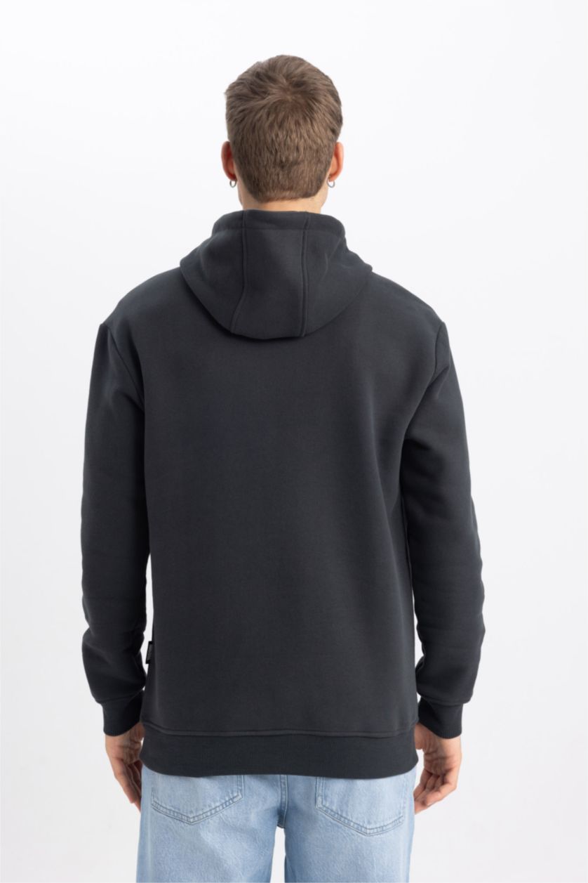 Erkek Antrasit Regular Fıt Sweatshirt
