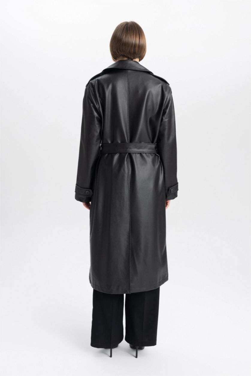 نساء أسود Waterproof Trenchcoat