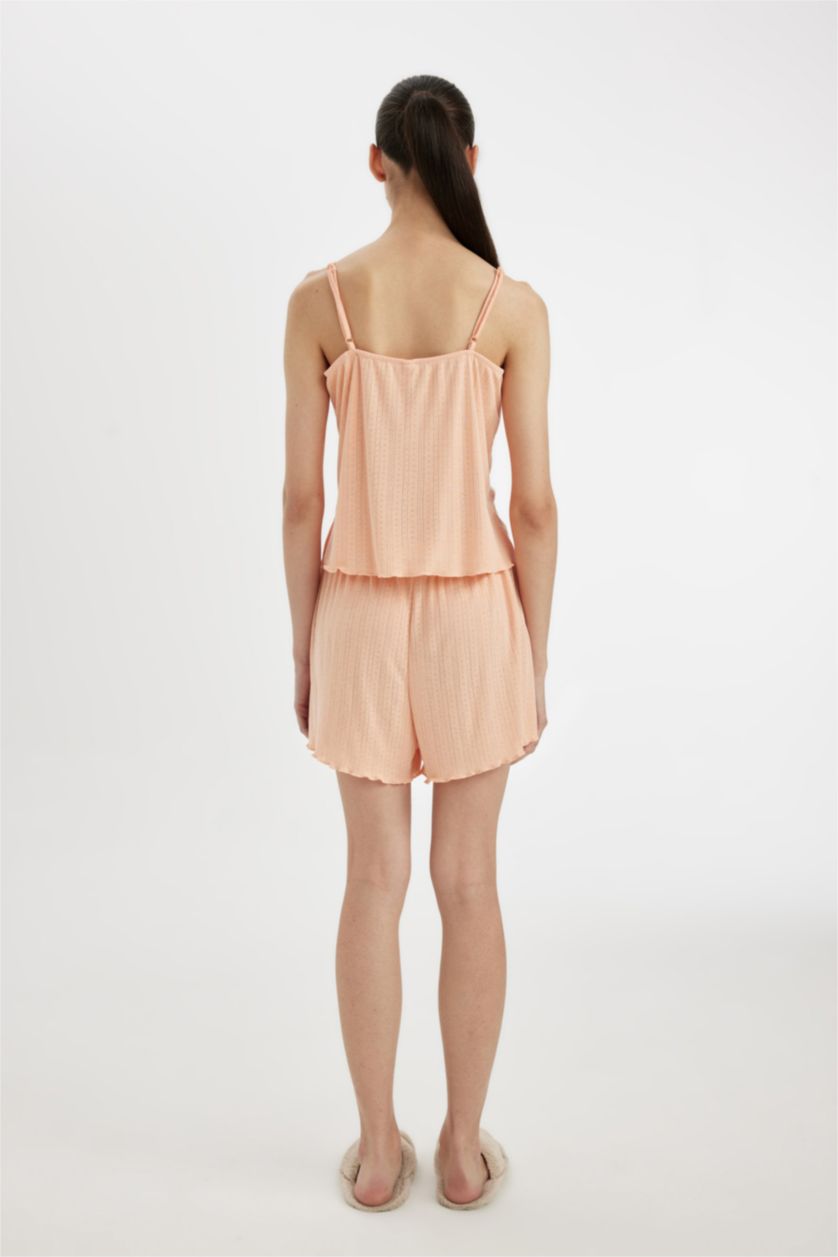 WOMAN Salmon Regular Fit Cotton 2 Piece Pajama Set