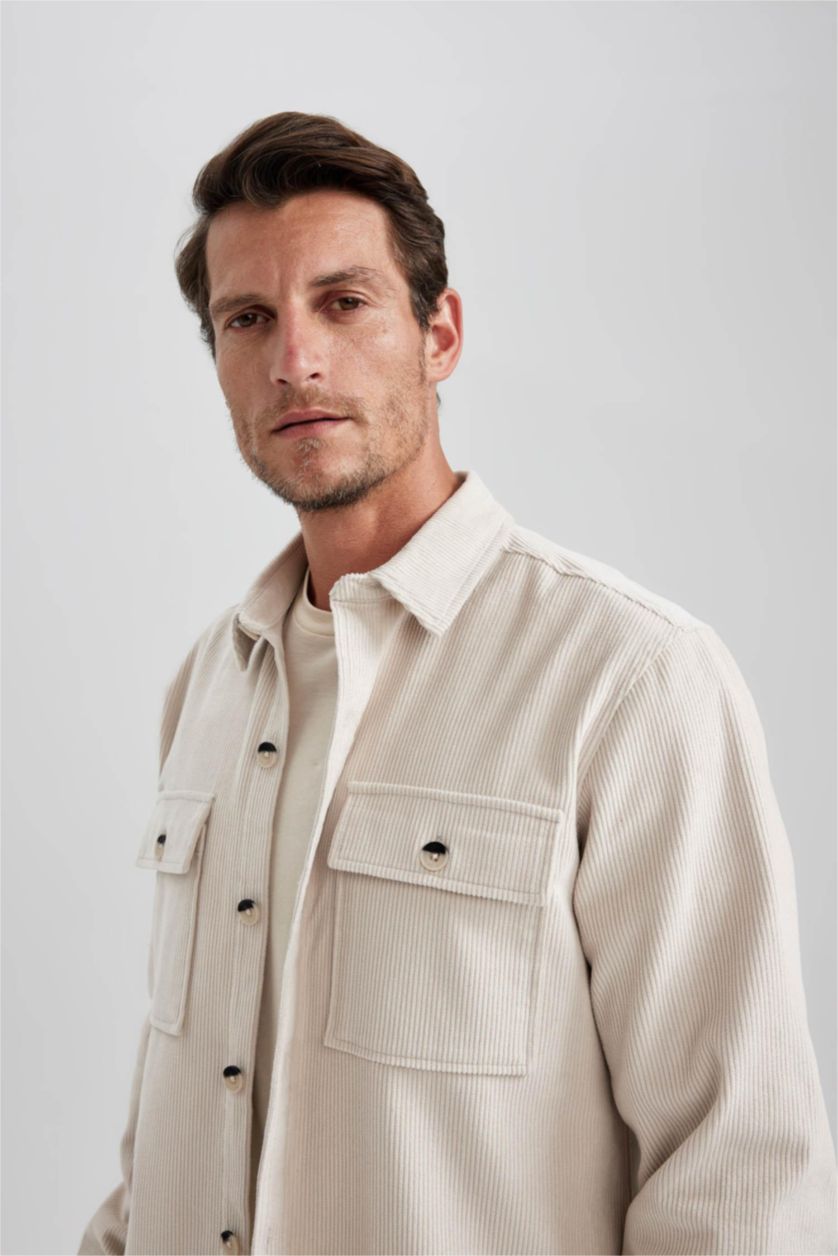 Ерлер АҚ қалыпты пішім поло жаға Сыртқа киетін жейде