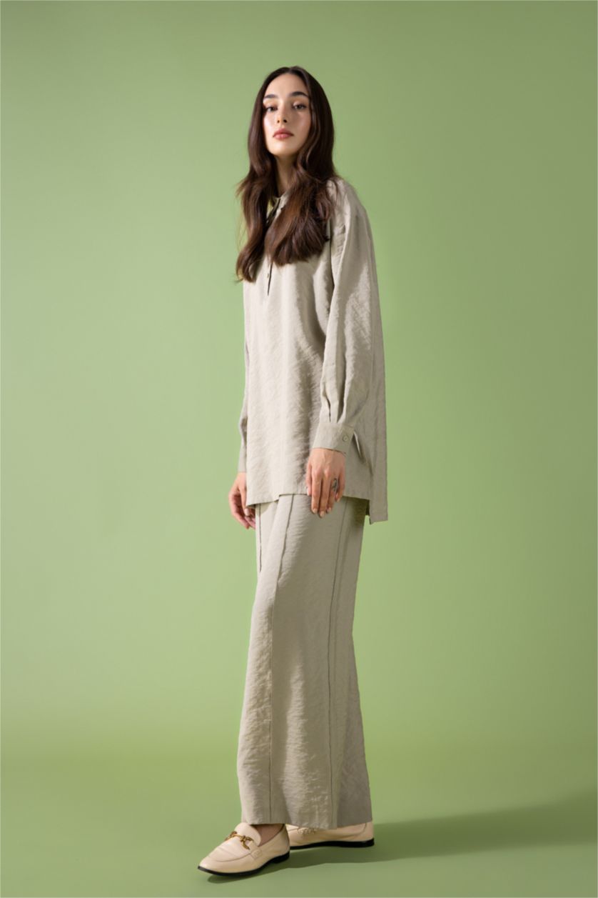 WOMAN Light Khaki Palazzo Trousers