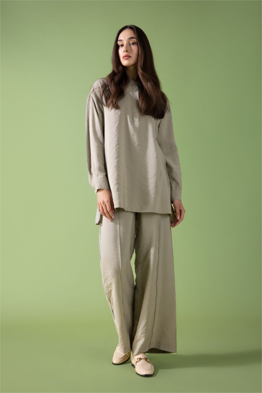 WOMAN Light Khaki Palazzo Trousers