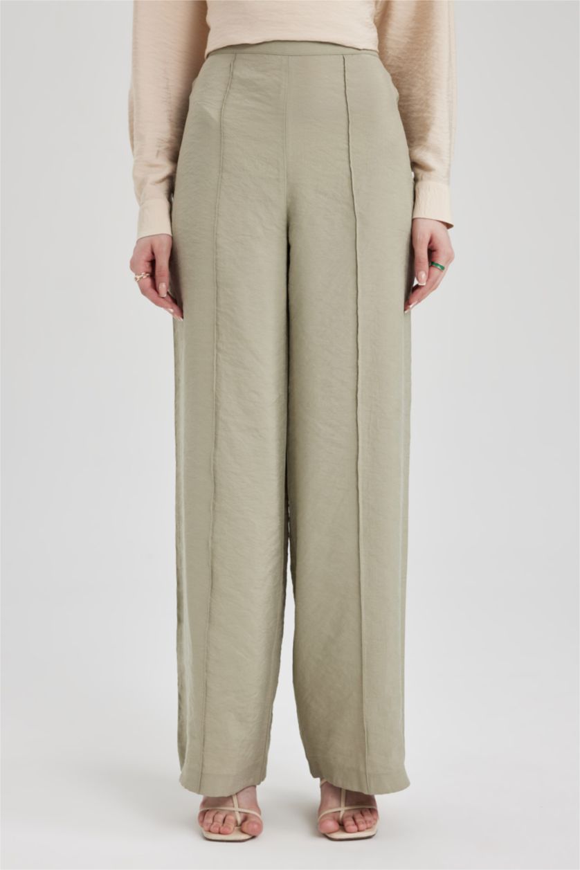 WOMAN Light Khaki Palazzo Trousers