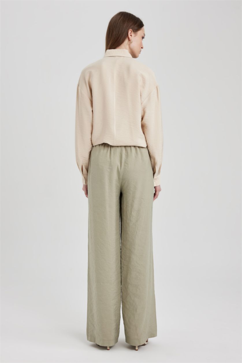 WOMAN Light Khaki Palazzo Trousers