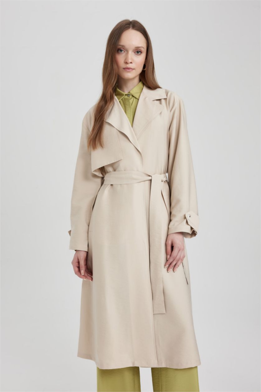 WOMAN Sand Regular Fit Long Sleeve Tunic