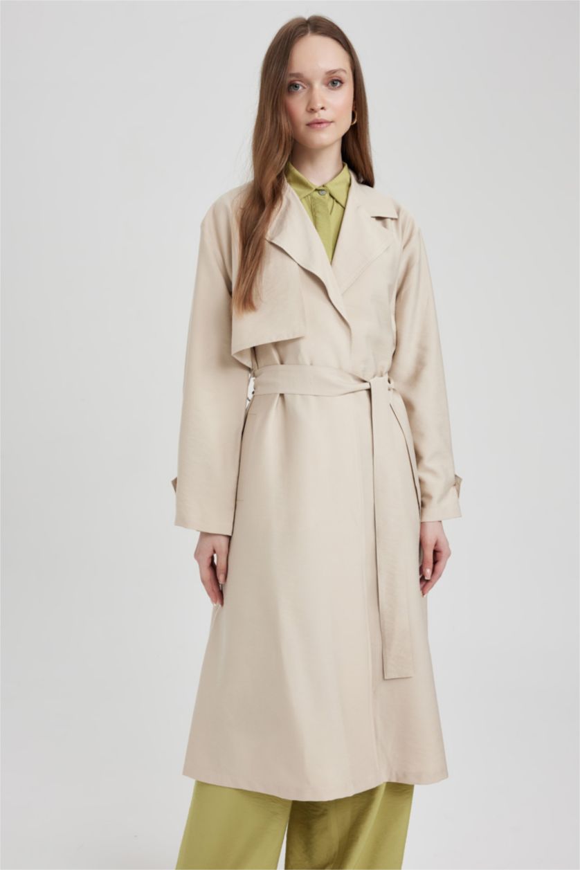 WOMAN Sand Regular Fit Long Sleeve Tunic