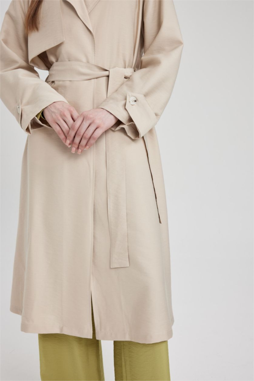 WOMAN Sand Regular Fit Long Sleeve Tunic