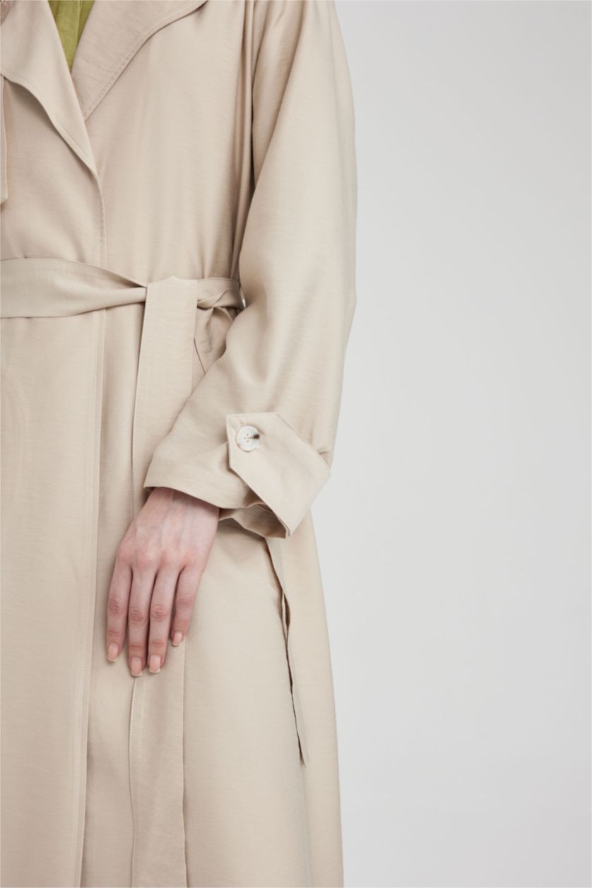 WOMAN Sand Regular Fit Long Sleeve Tunic