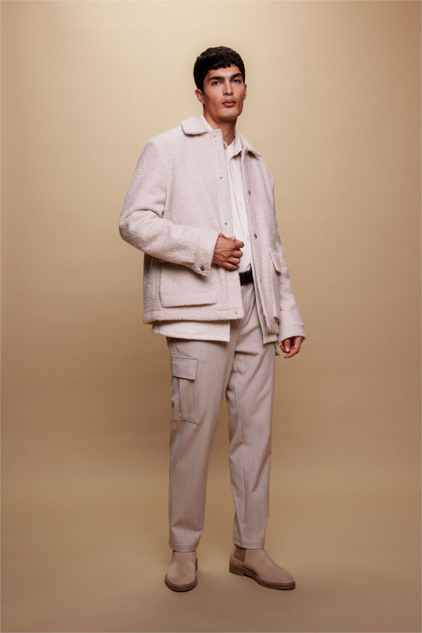 رجالي بيج بنطلون جوجر بجيب كارجو