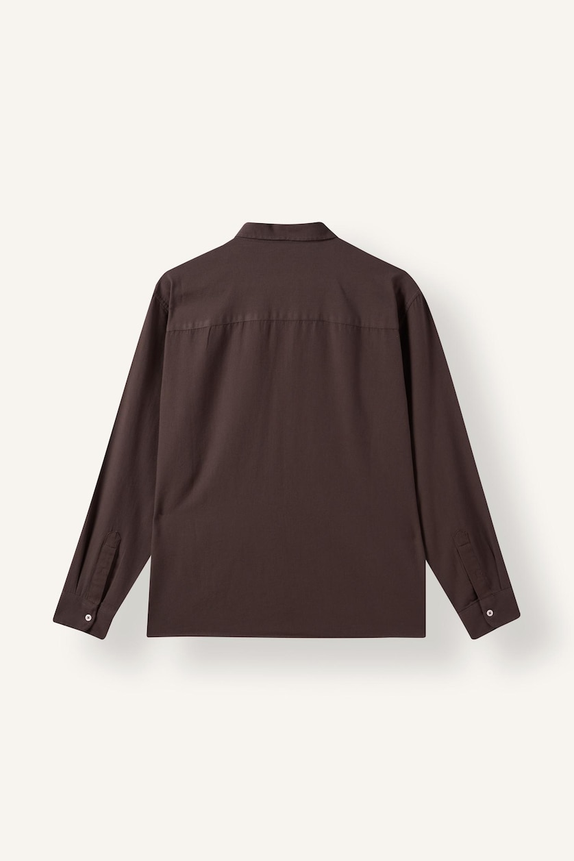 MAN Brown Regular Fit Oxford Long Sleeve Shirt