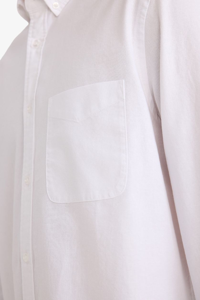 MAN White قميص قطن 100%