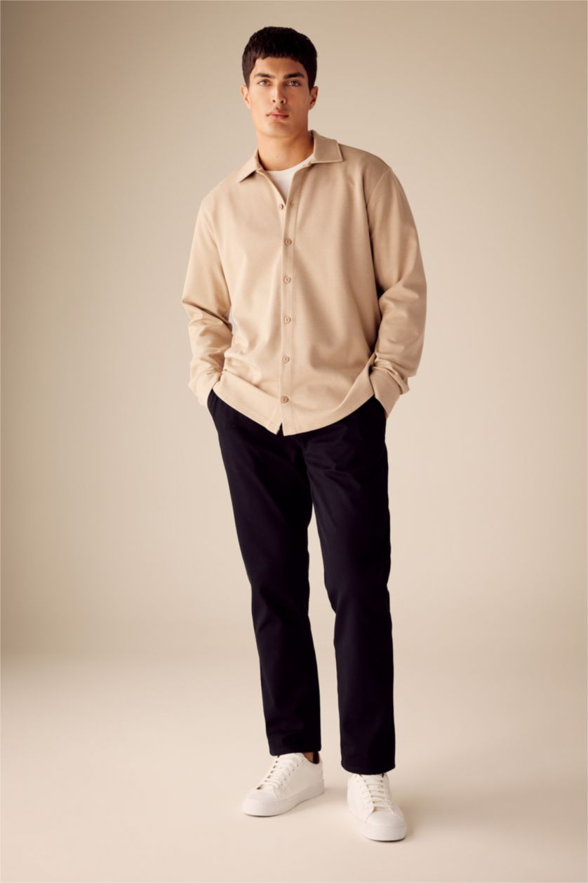 Ерлер қара джоггер пішімі полярлық флис тұрақты етек Шалбар