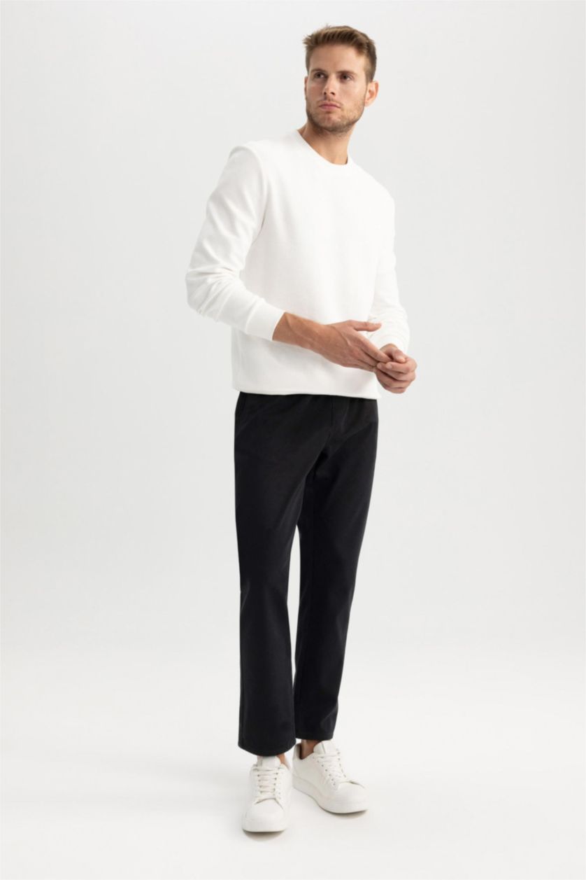 Ерлер қара джоггер пішімі полярлық флис тұрақты етек Шалбар