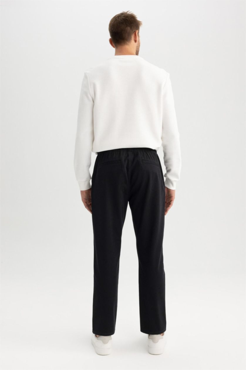 Ерлер қара джоггер пішімі полярлық флис тұрақты етек Шалбар