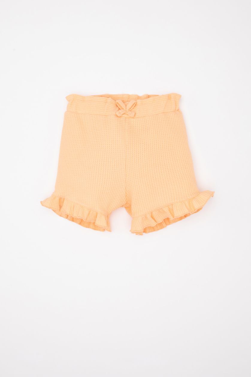 BABY GIRL Salmon Baby Girl Comfort Fit Waffle Shorts