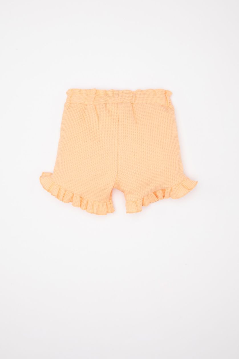 BABY GIRL Salmon Baby Girl Comfort Fit Waffle Shorts