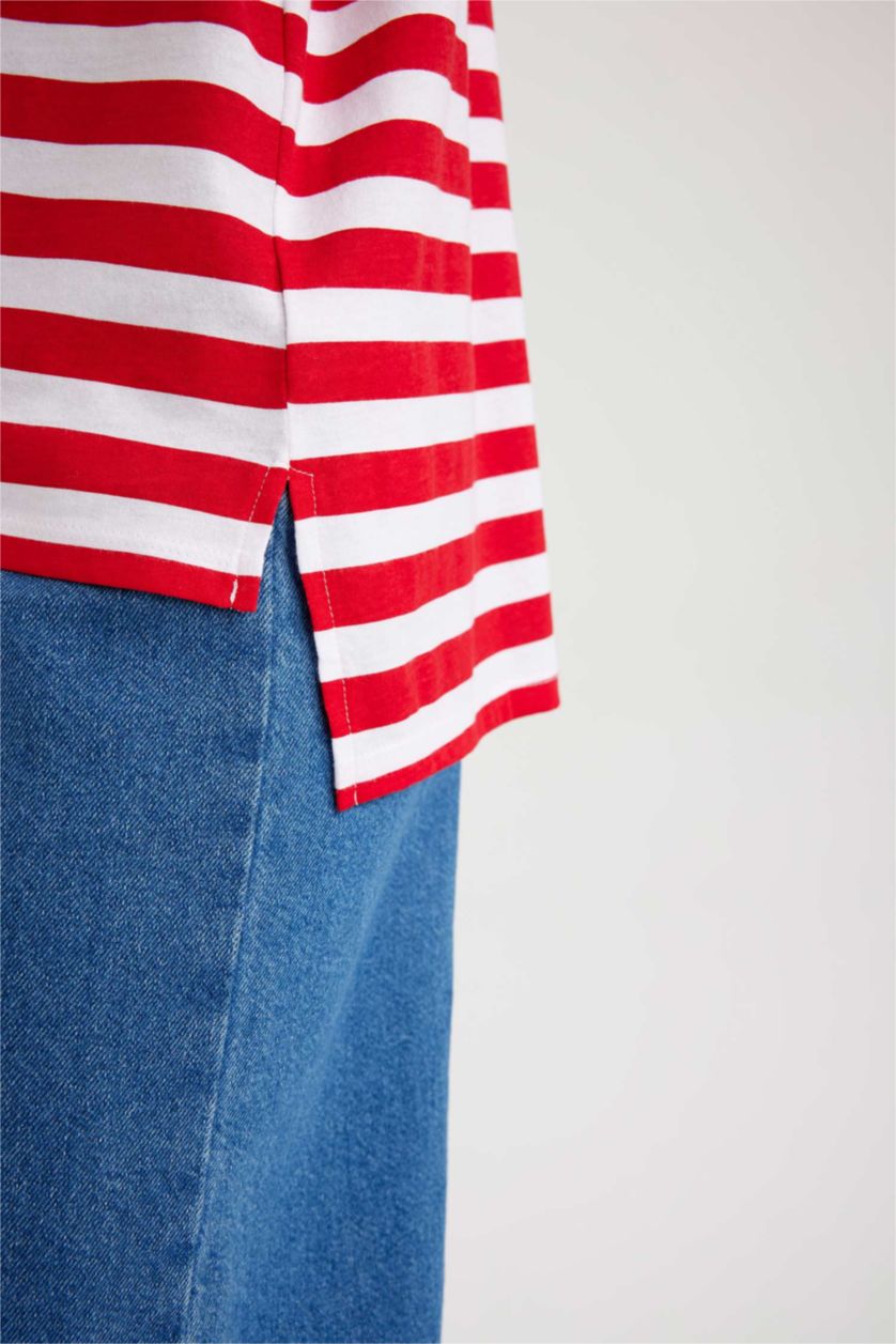 نساء أحمر Regular Fit Short Sleeve T-Shirt