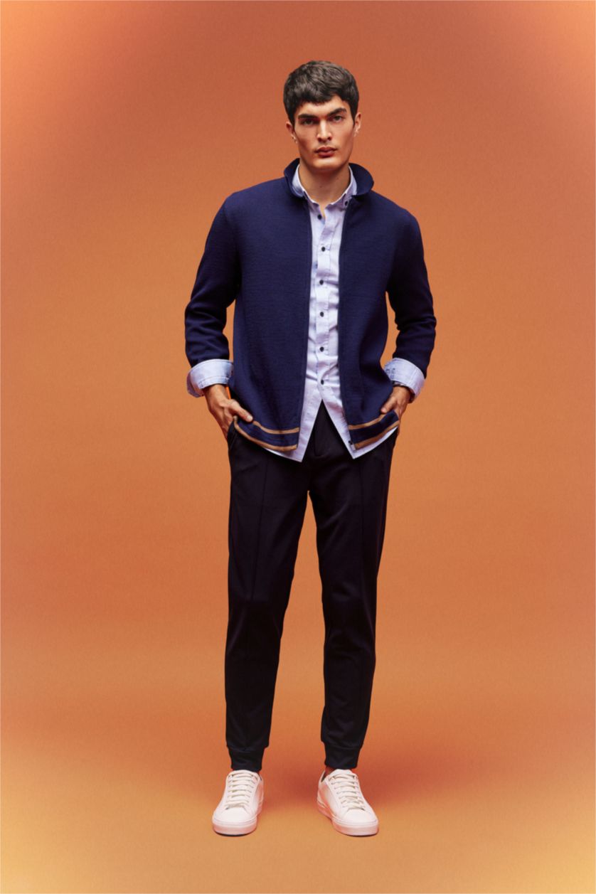 MAN NAVY jogger Trousers