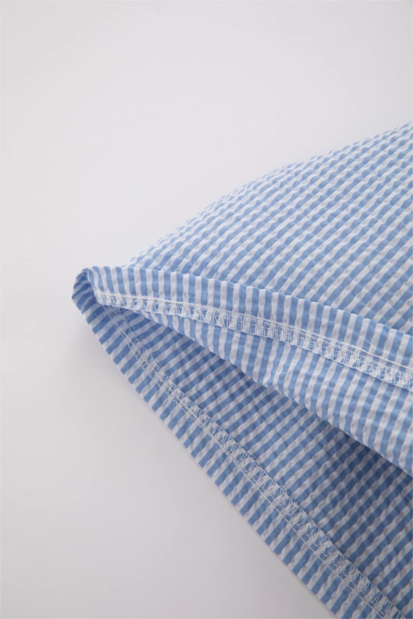 BABY GIRL White Regular Fit Striped Sleeveless Woven Dress