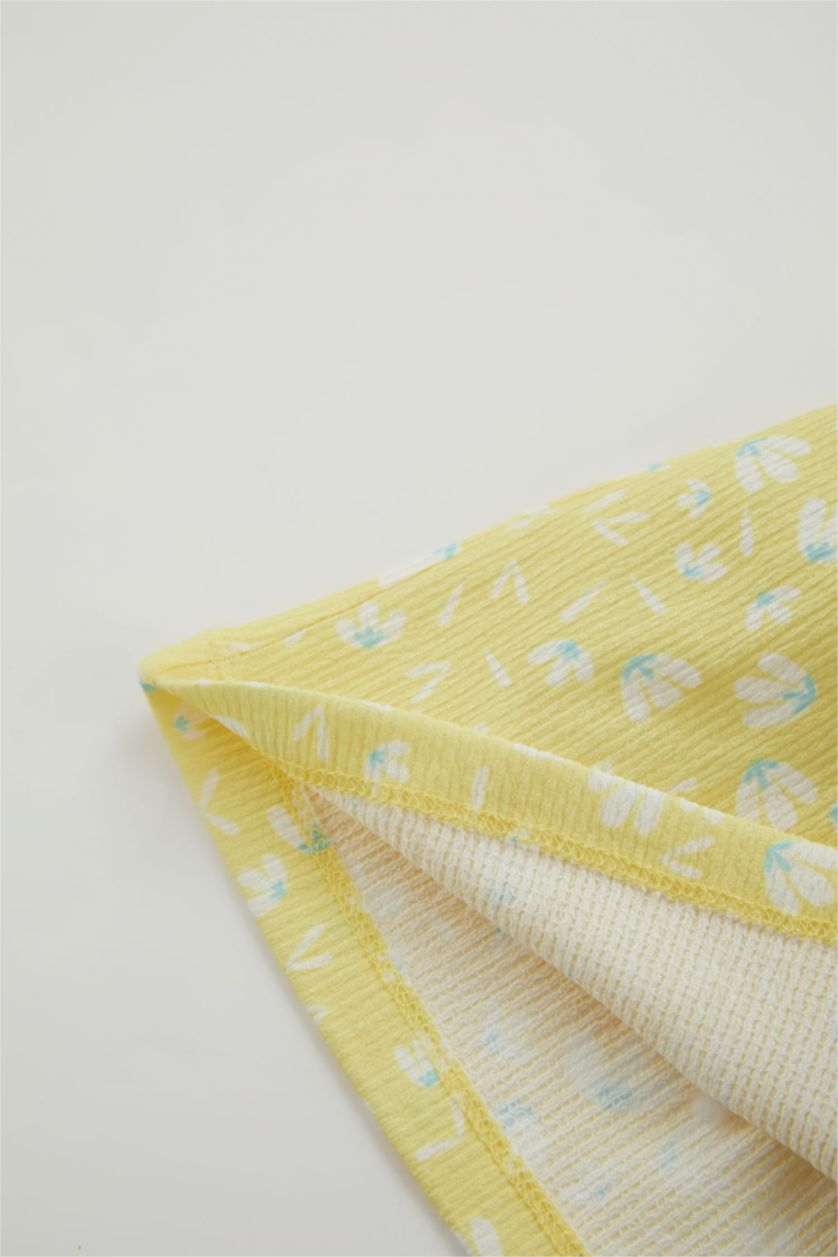 BÉBÉ FILLE Jaune Robe à Motifs Fleurs pour Bébé Fille