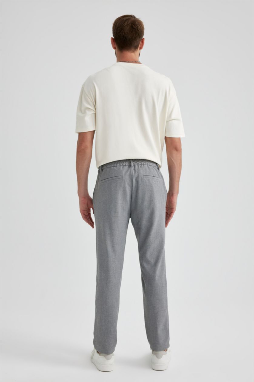 Man Grey Melange Jogger All Way Stretch Trousers
