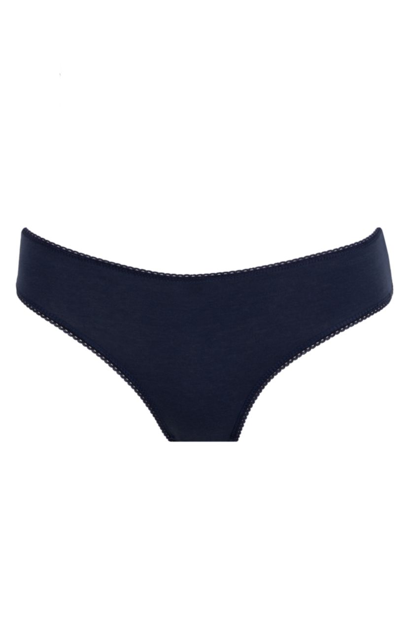WOMAN NAVY 5 Piece Panties Set