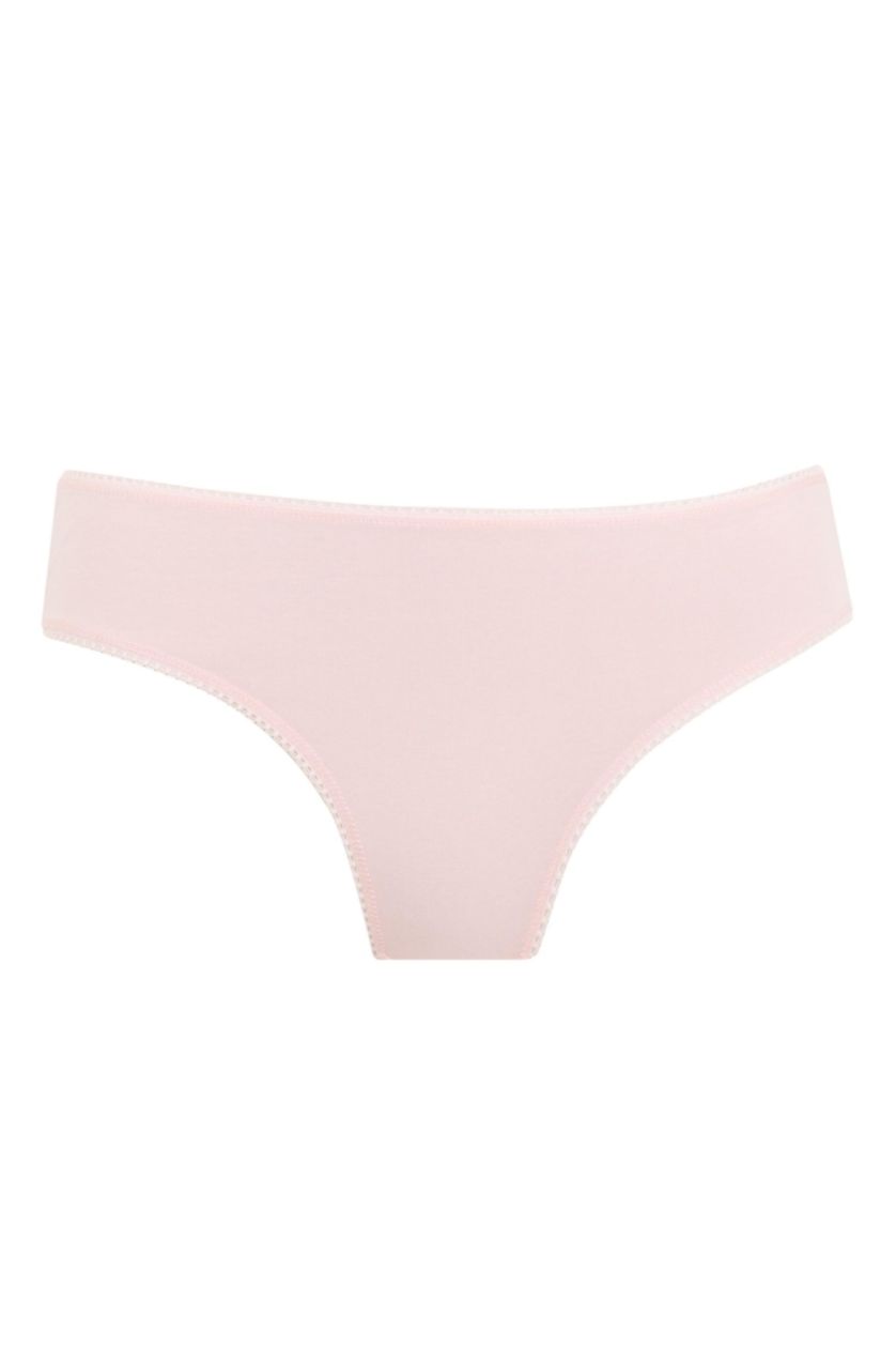 Kadın Pembe Fall in Love 3'lü Paketli Desenli Slip Külot