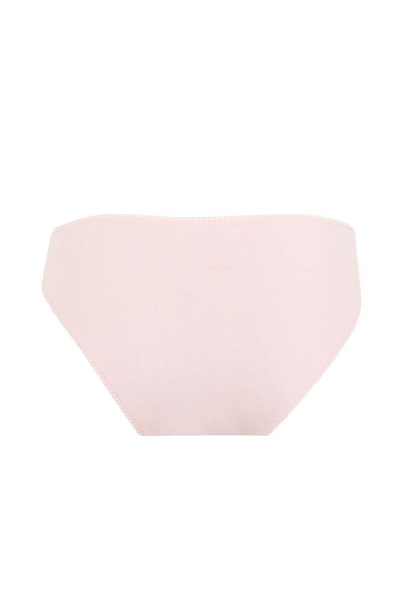 Kadın Pembe Fall in Love 3'lü Paketli Desenli Slip Külot