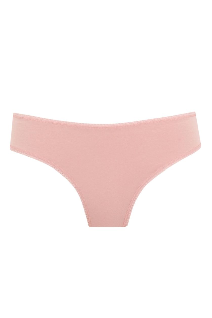 Kadın Pembe Fall in Love 3'lü Paketli Desenli Slip Külot