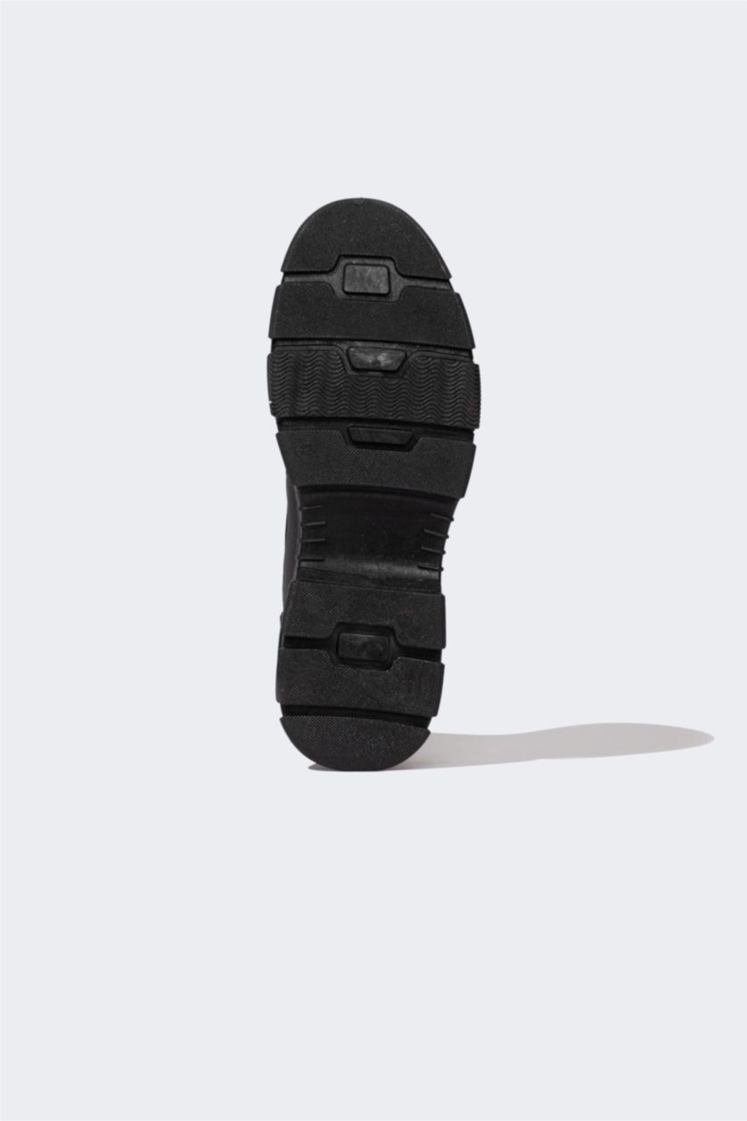 HOMME Kaki Bottes Cuir Synthétique à Lacets et Semelle Compensée Pour Homme