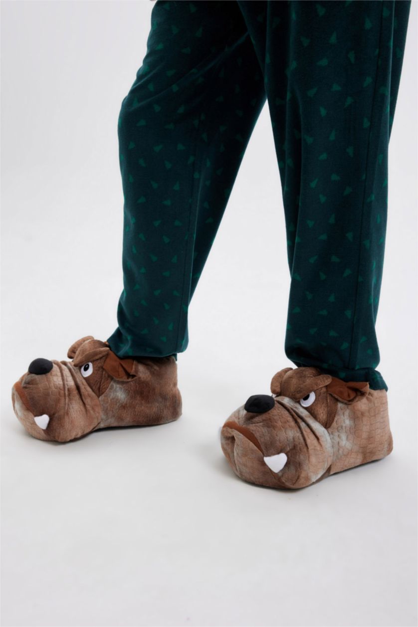 HOMME Marron Pantoufles à Semelle Plate pour Homme