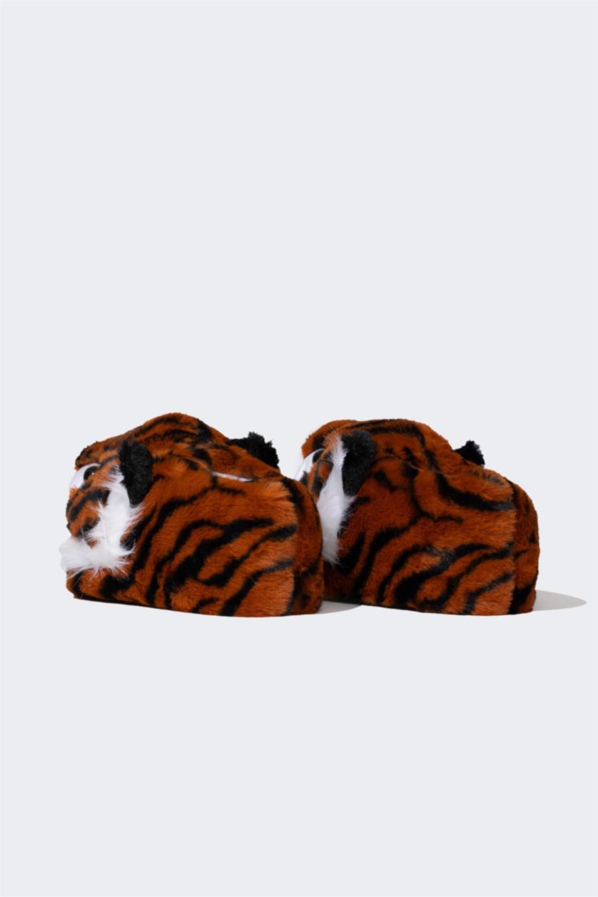 BOYS & TEENS Brown Boy Flat Sole Slip On Home Boots