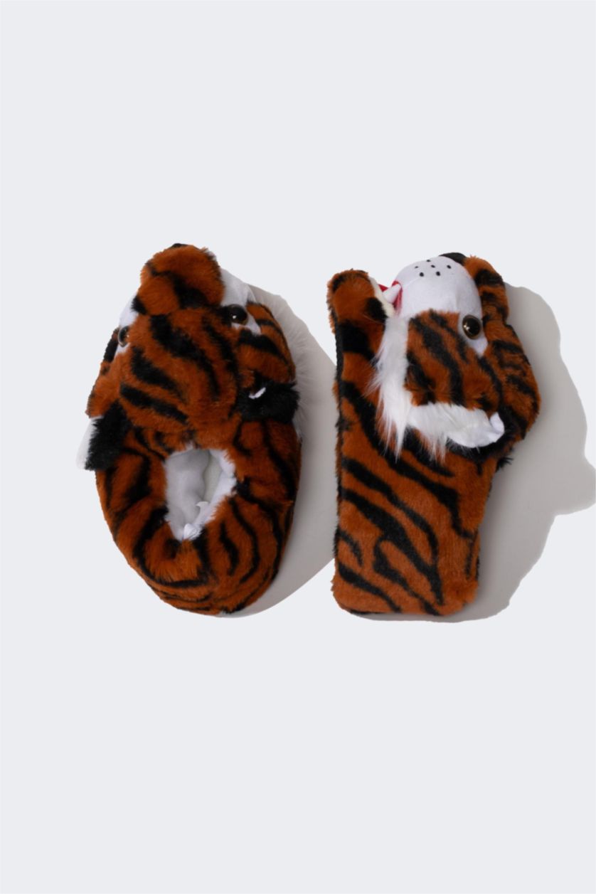 BOYS & TEENS Brown Boy Flat Sole Slip On Home Boots