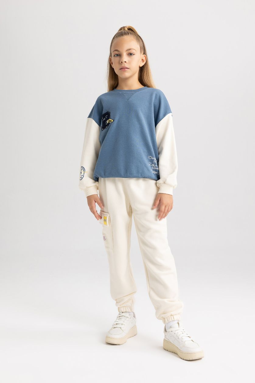 GIRLS & TEENS Ecru Girl NBA Los Angeles Lakers Relax Fit Sweatpants