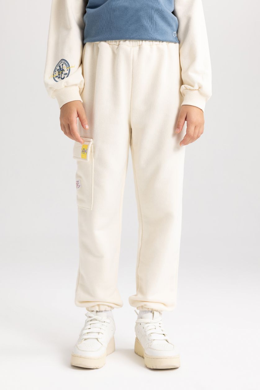 GIRLS & TEENS Ecru Girl NBA Los Angeles Lakers Relax Fit Sweatpants