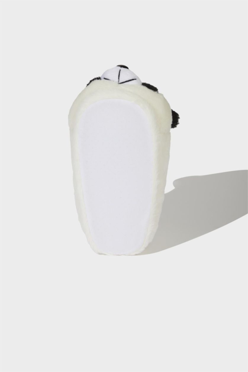 أولادي أسود لكلوك اولادي بكعب مسطح على شكل باندا