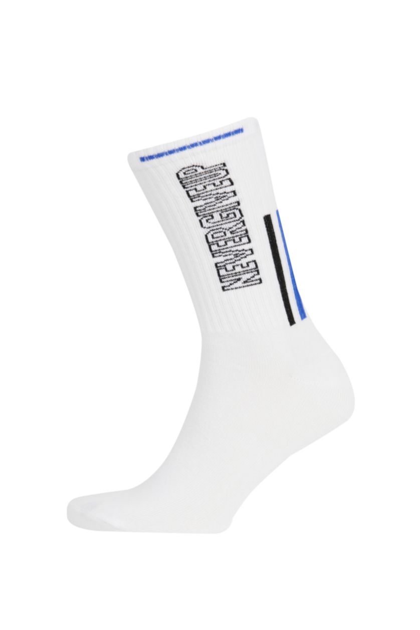رجال أبيض (000) جوارب طويلة قطن رجالي - 3 قطع