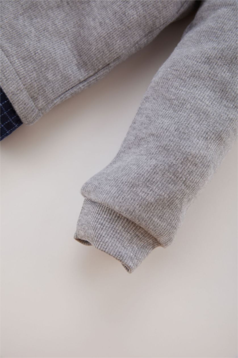 BABY BOY NAVY طقم قصة عادية