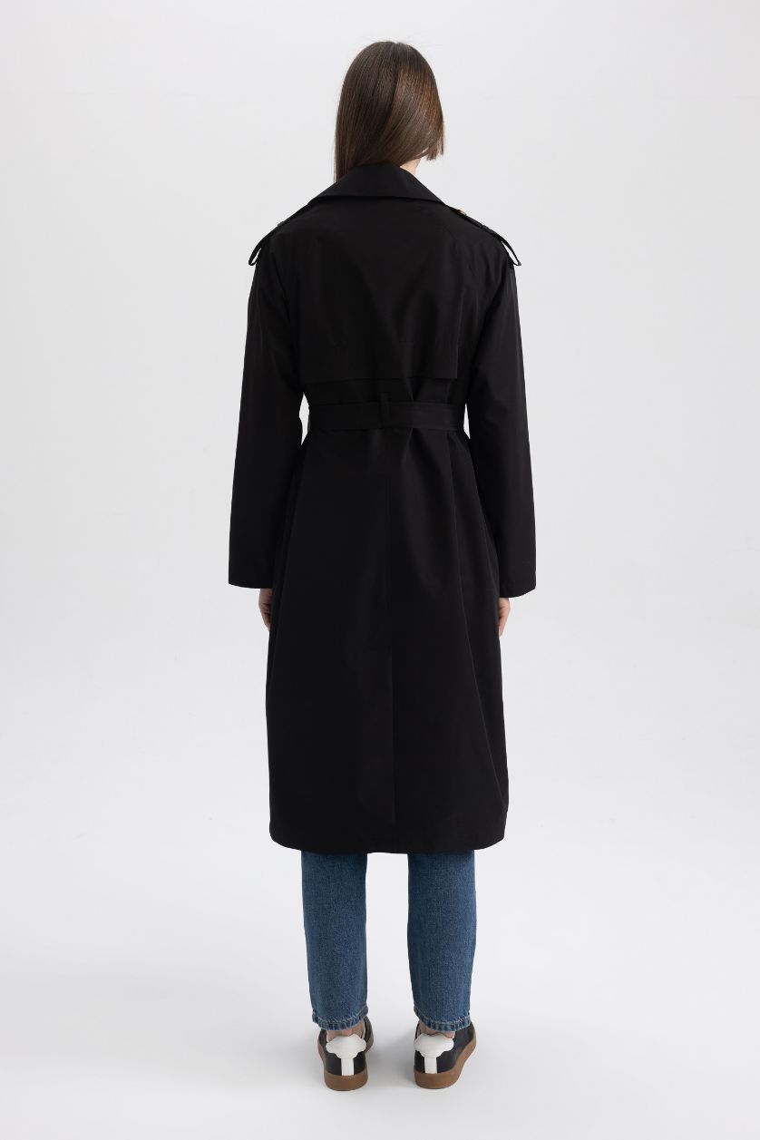 Kadın Siyah Trençkot