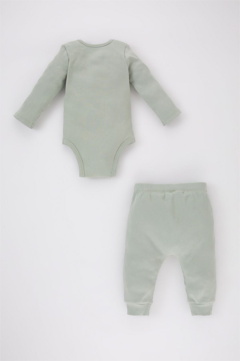 BABY GIRL Mint Baby Girl Ribbed Camisole  Snap Body Bottom Set of 2