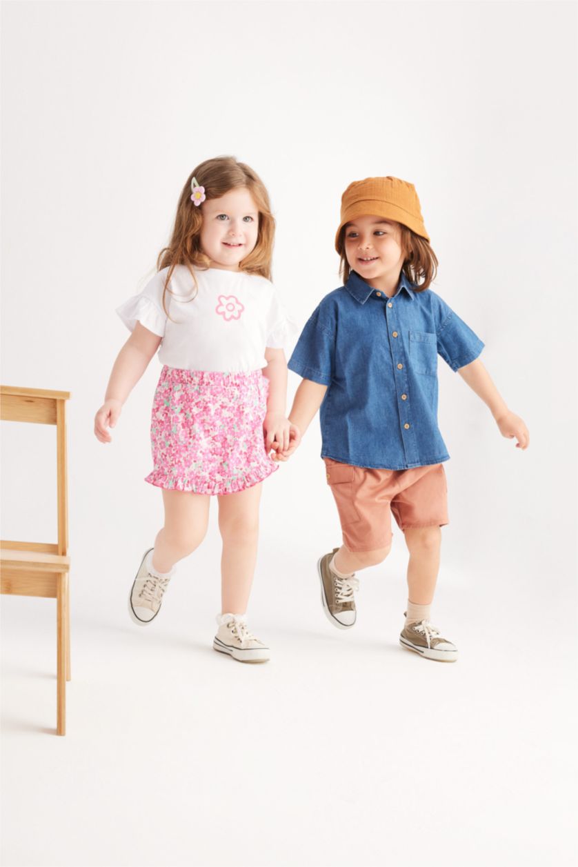 ХЛОПЧИК Візон Шорти стандартного крою еластичний пояс для малюків хлопчиків